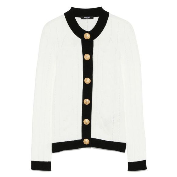 Balmain Women Two-Tone Cardigan